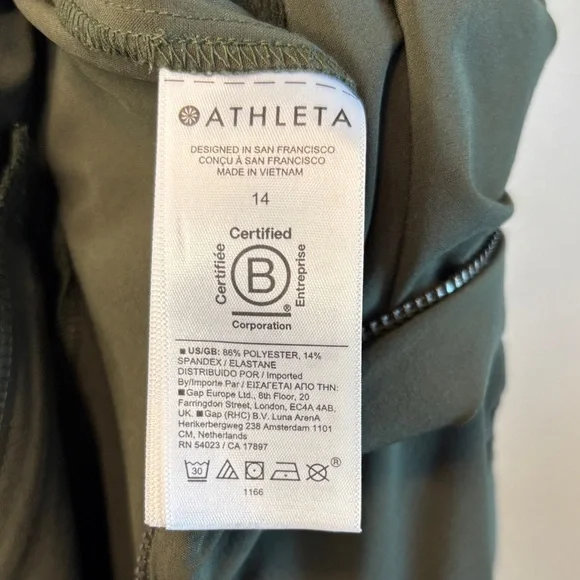 Athleta Brooklyn Utility Jumpsuit Olive Green Style 824834 14 - Picture 10 of 16